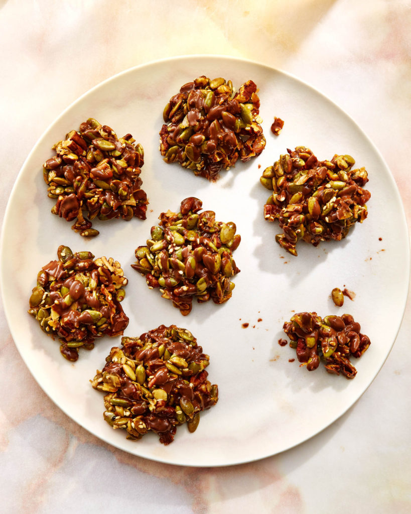 Pecan, Pepita and Coconut Clusters