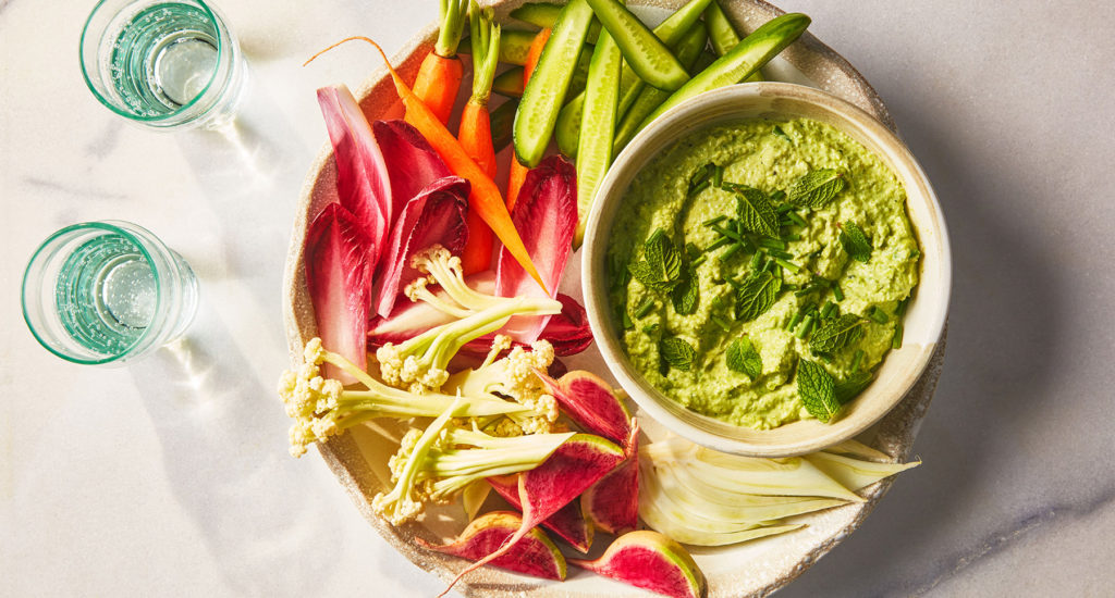 Pea Dip with Ricotta and Tender Herbs, Valentine's Day Recipes