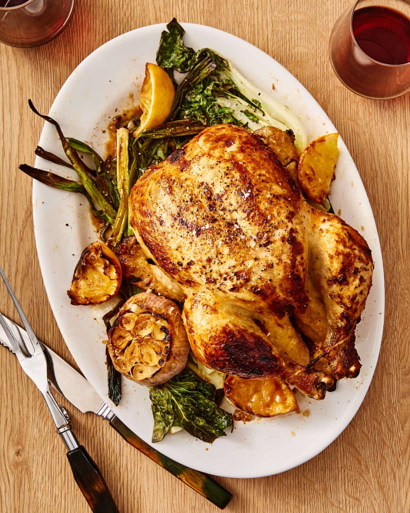 Miso Butter and Tahini Glazed Roasted Chicken by Casa de Suna, Valentine's Day Recipes