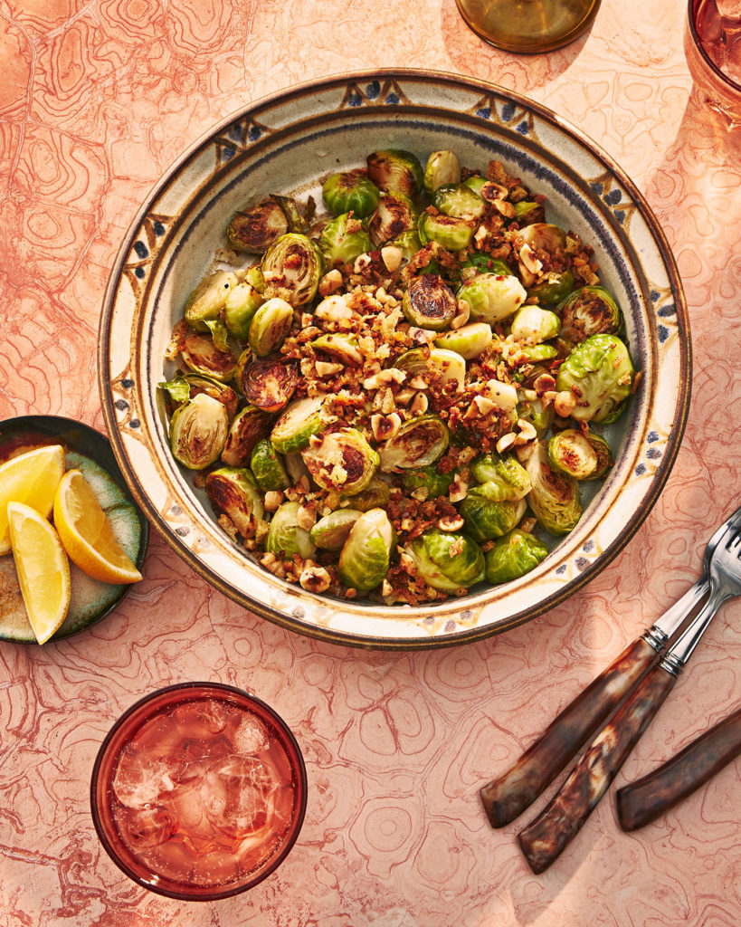 Buttered Brussels Sprouts with Hazelnuts