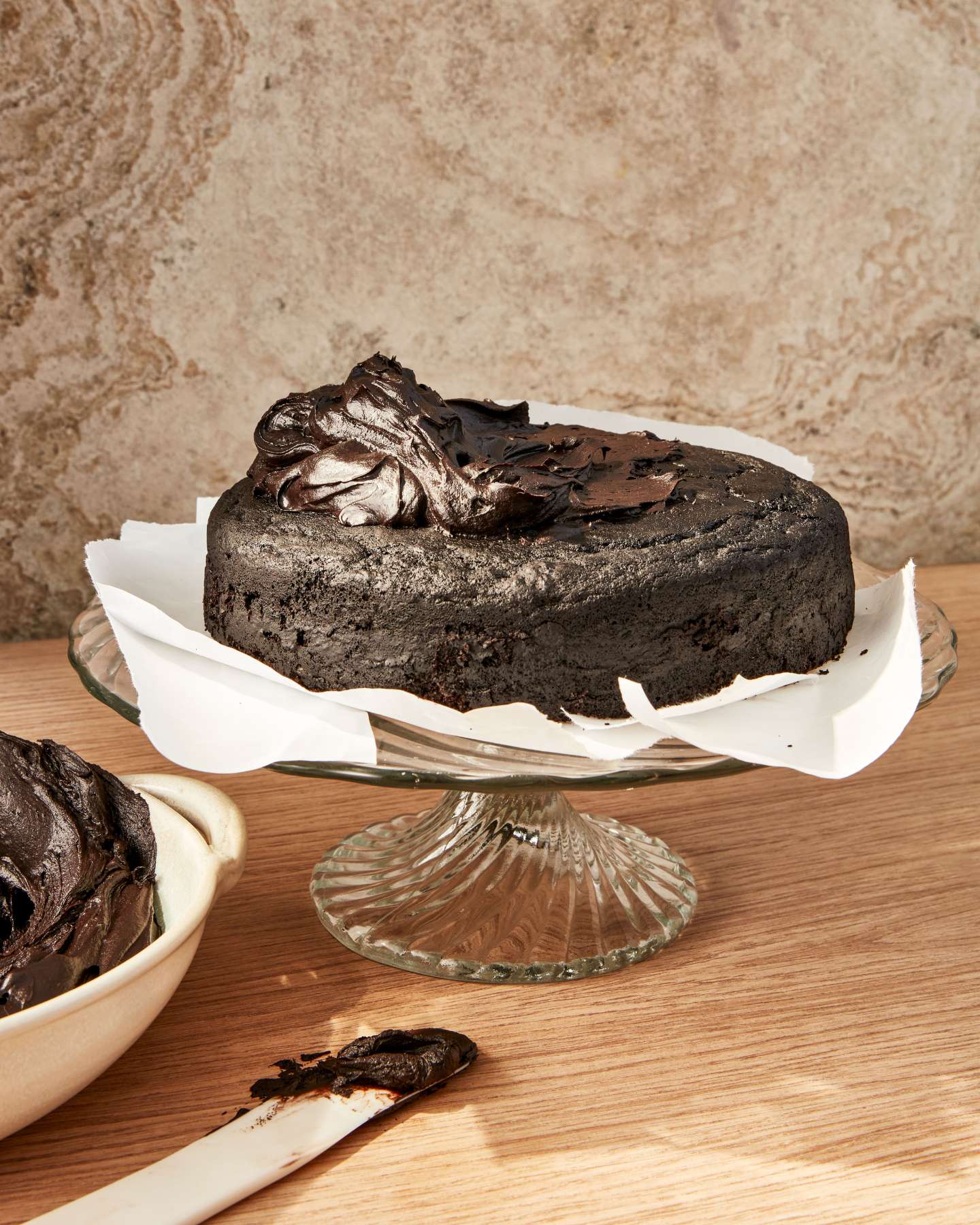 Black Tie Chocolate Cake with chocolate icing by Casa de Suna
