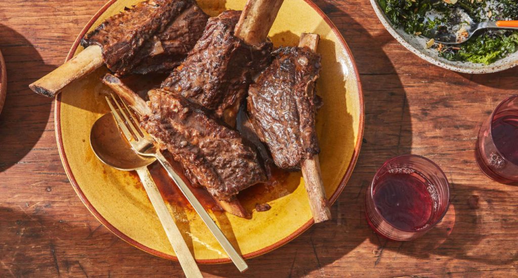 Braised Short Ribs with Red Wine and Cognac