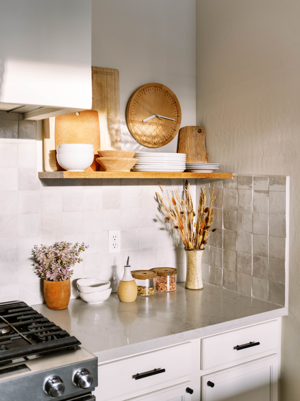 Organized kitchen counter top by Casa de Suna