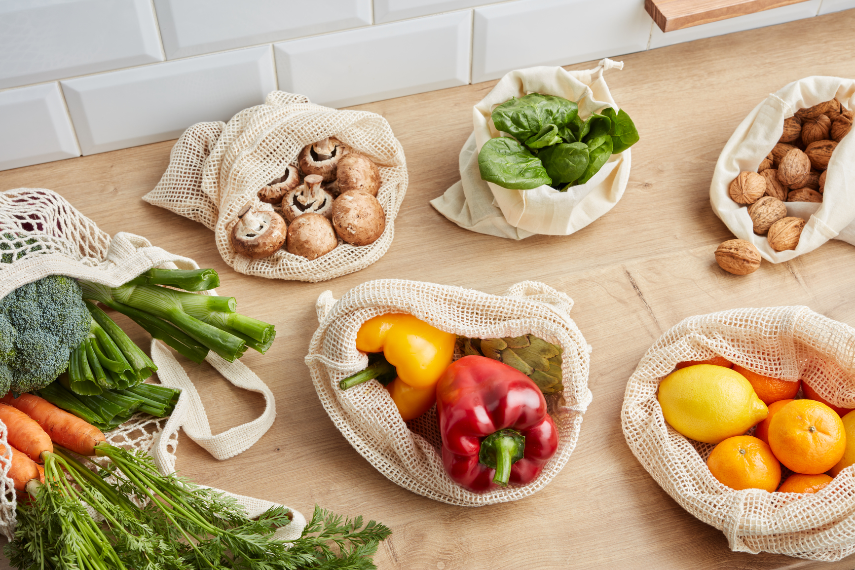 Eco friendly kitchen bags by Casa de Suna