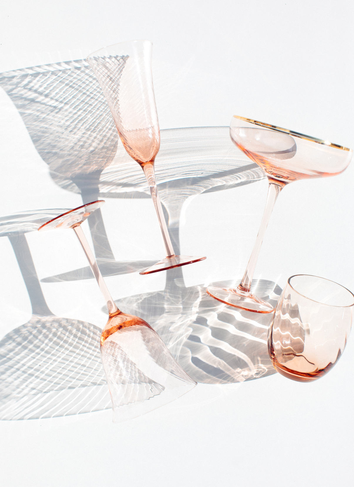 Wine glasses for a wedding registry by Casa de Suna