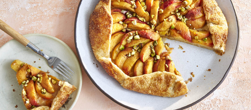 Peach Ginger and Pistachio Galette by Casa de Suna