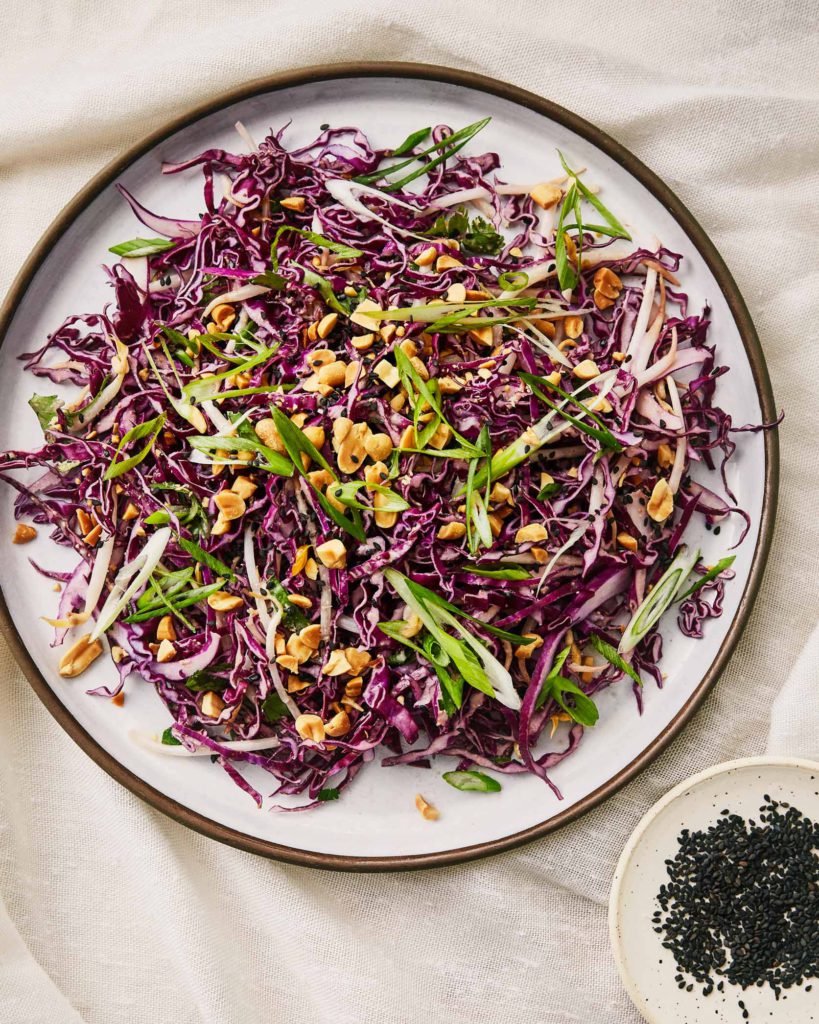 Crunchy Cabbage Peanut Slaw