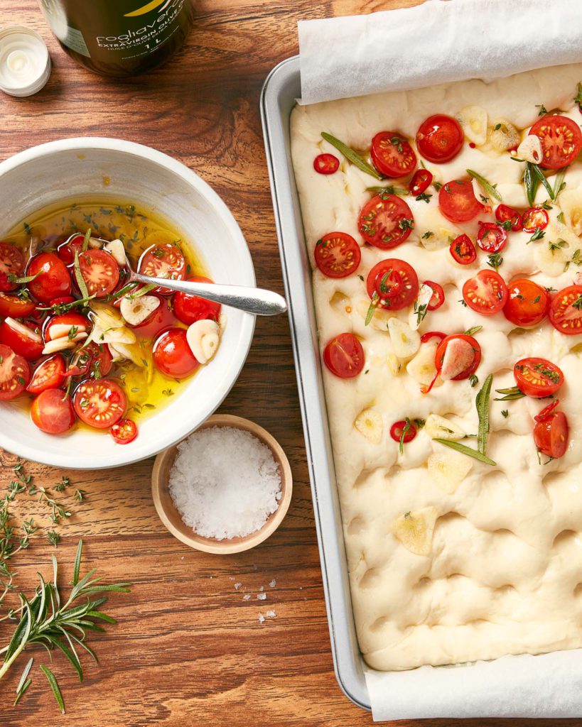 Cherry Tomato Focaccia Recipe Prep by Casa de Suna