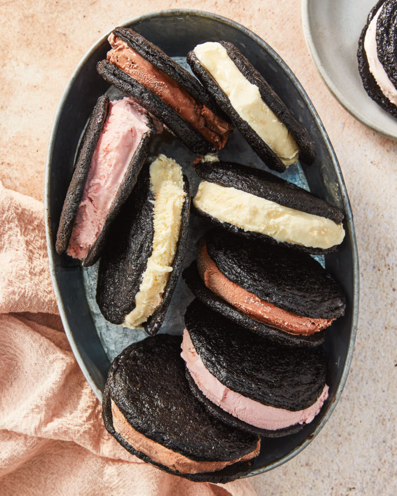 Cookies and Cream Ice Cream Sandwiches