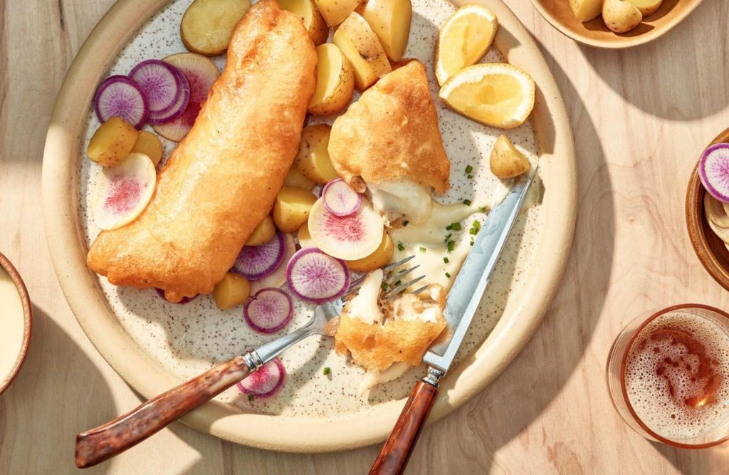 Crispy Fried Cod with Cider Vinegar Mayo