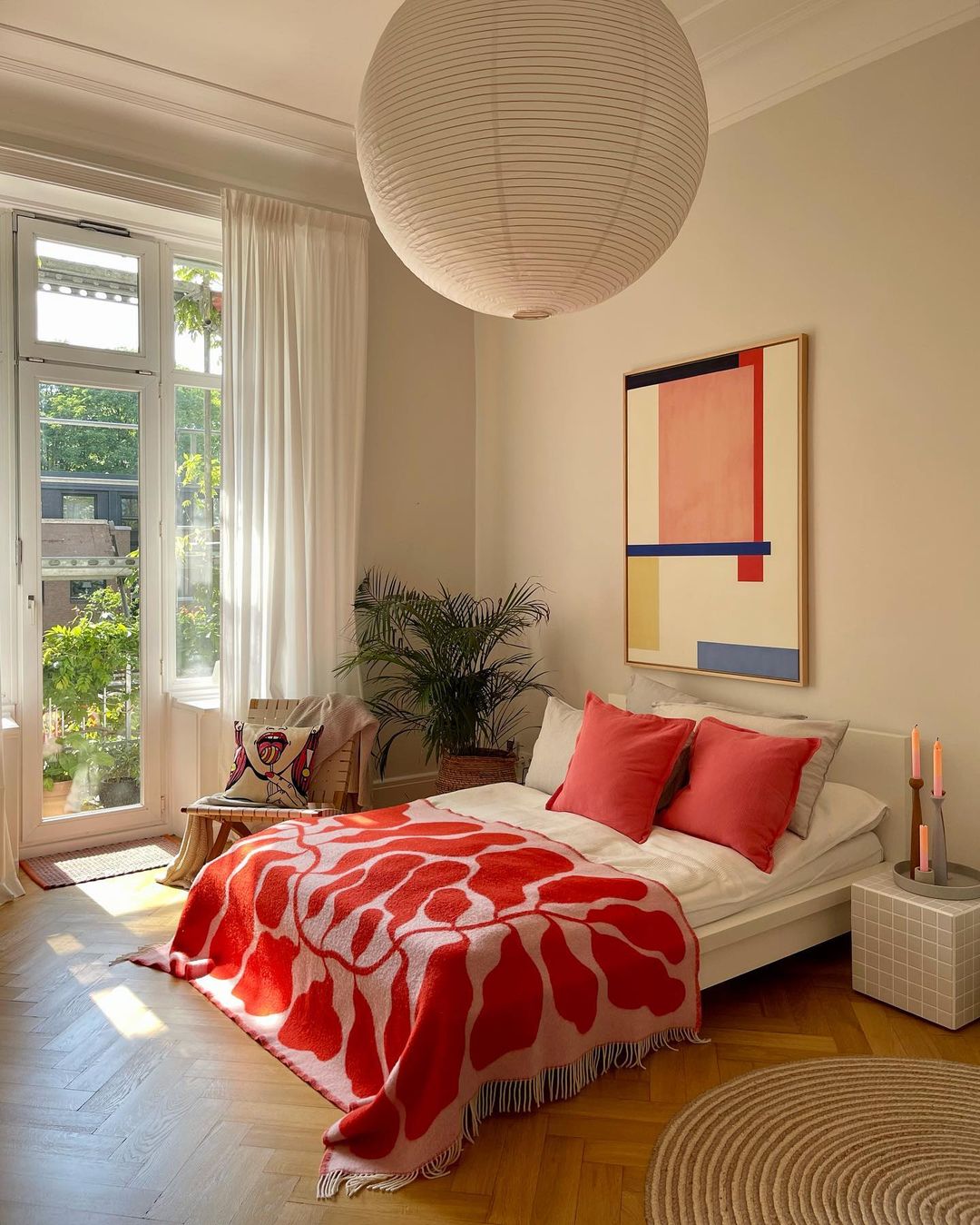 Red bedroom ideas