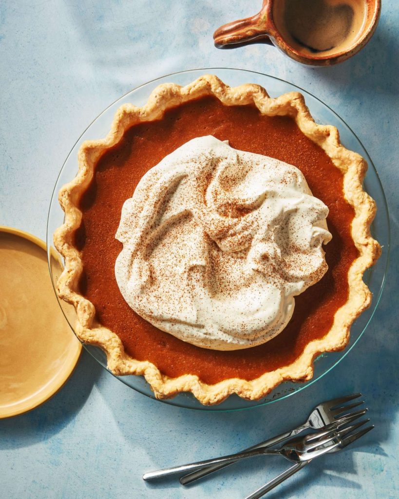 Classic Pumpkin Pie with Maple Cream