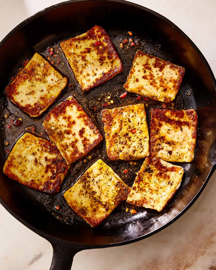 Harissa-Rubbed Halloumi with Hot Honey and Lime by Casa de Suna