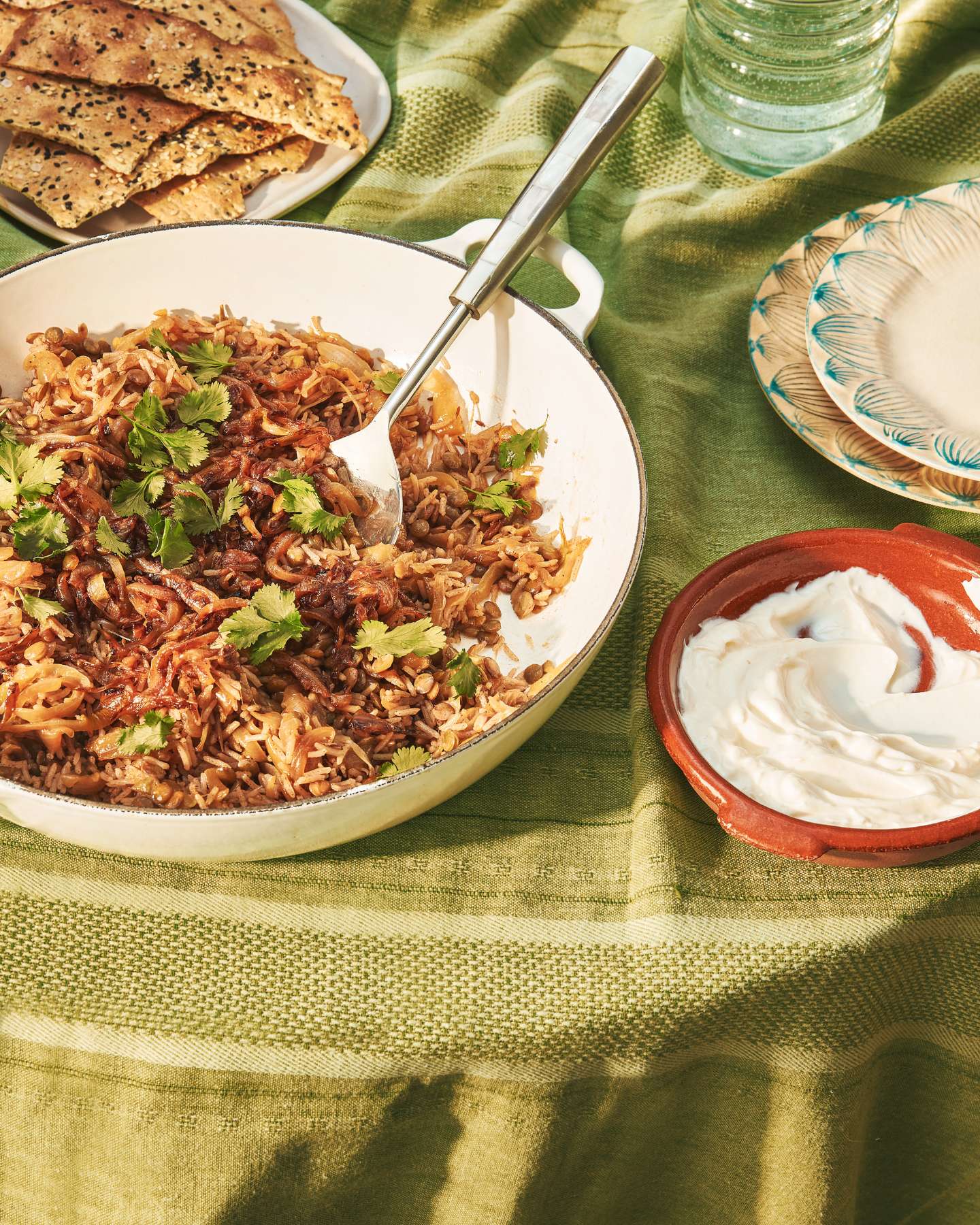 Mujadara with Homemade Labneh by Casa de Suna