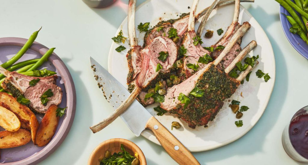 Herb-y Roasted Rack of Lamb by Casa de Suna