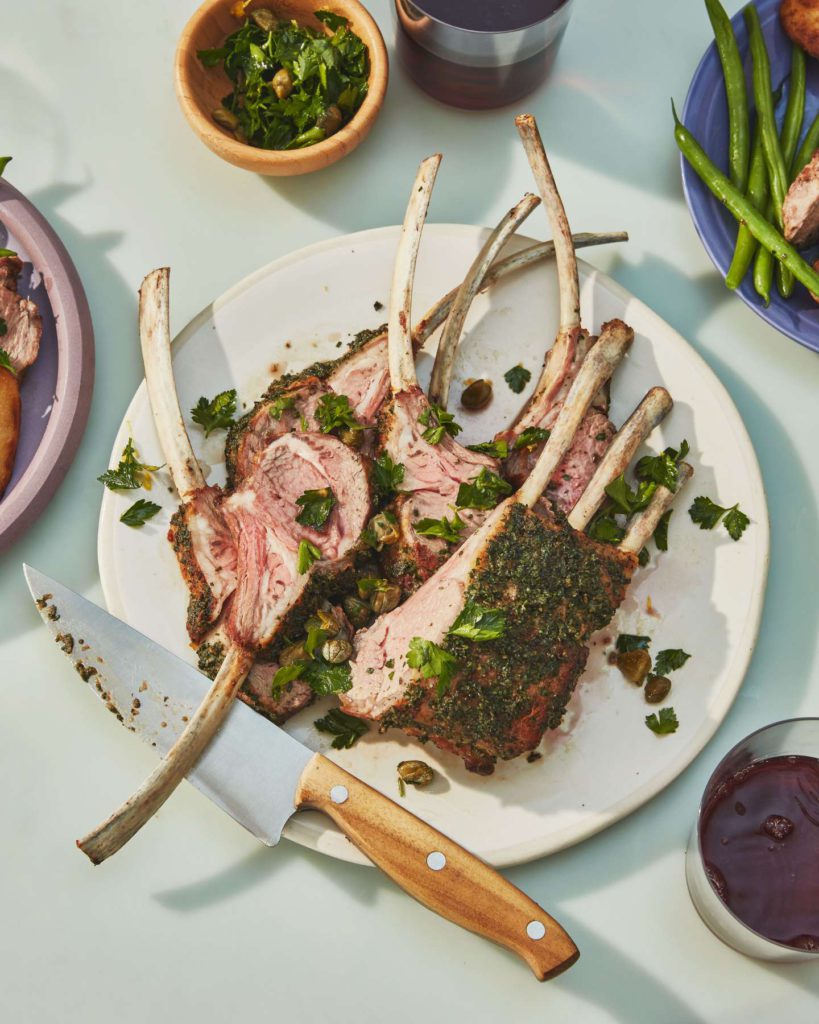 Herb-y Roasted Rack of Lamb