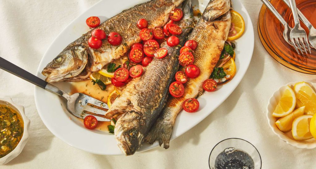 Roasted Branzino with Preserved Lemon Gremolata Recipe by Casa de Suna