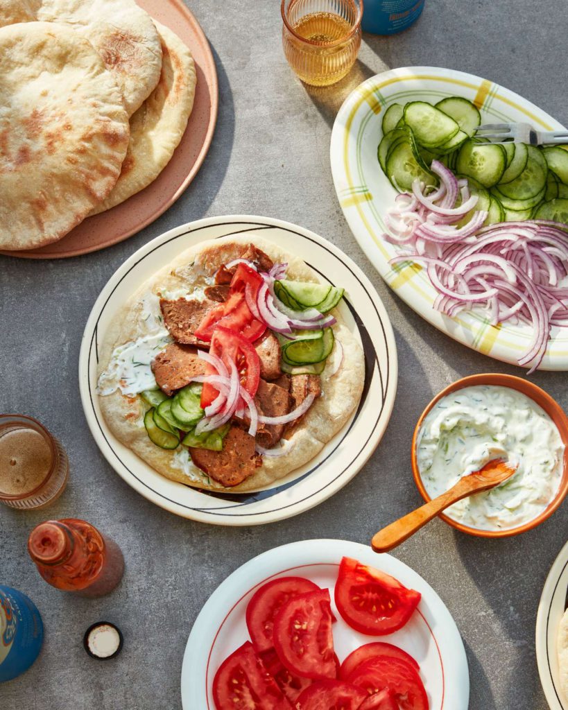 Homemade Gyros and Tzatziki