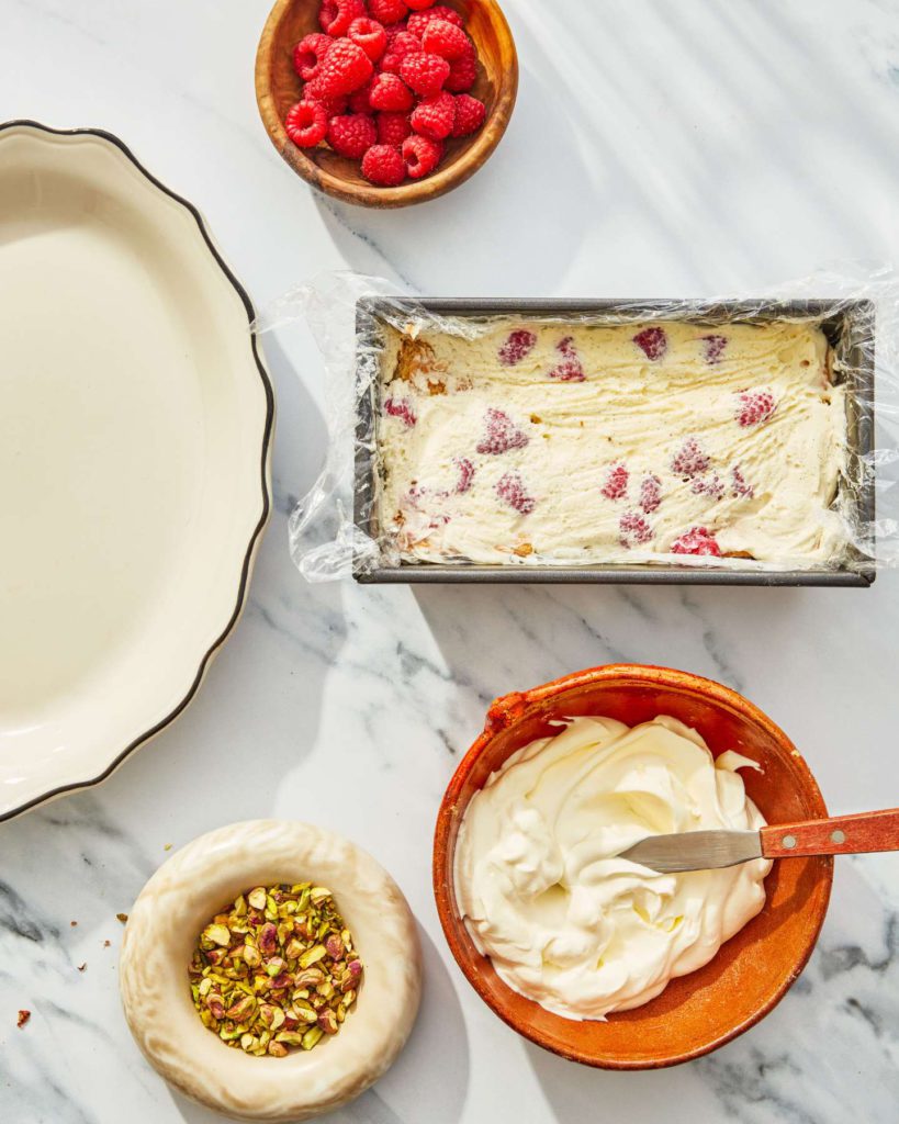 Cheesecake Icebox Cake with Raspberries and Pistachios Recipe by Casa de Suna