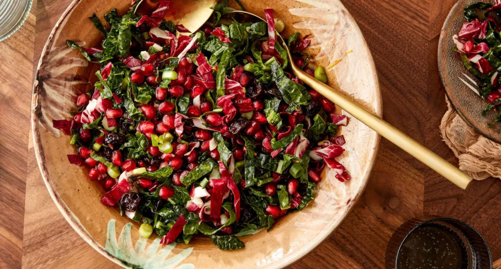 Kale Ribbon Salad with Orange-Thyme Dressing recipe by Casa de Suna