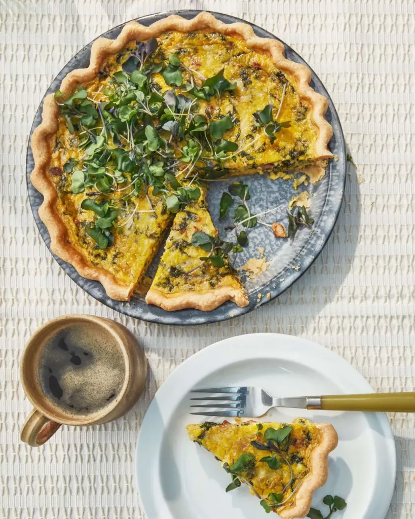 Bacon and Chard Quiche