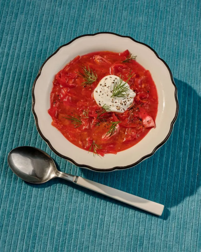 Weeknight Borscht with Chicken