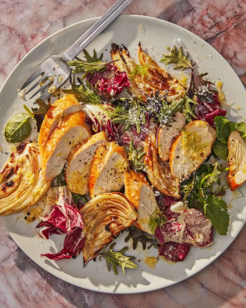 Lemony Chicken and Fennel Salad