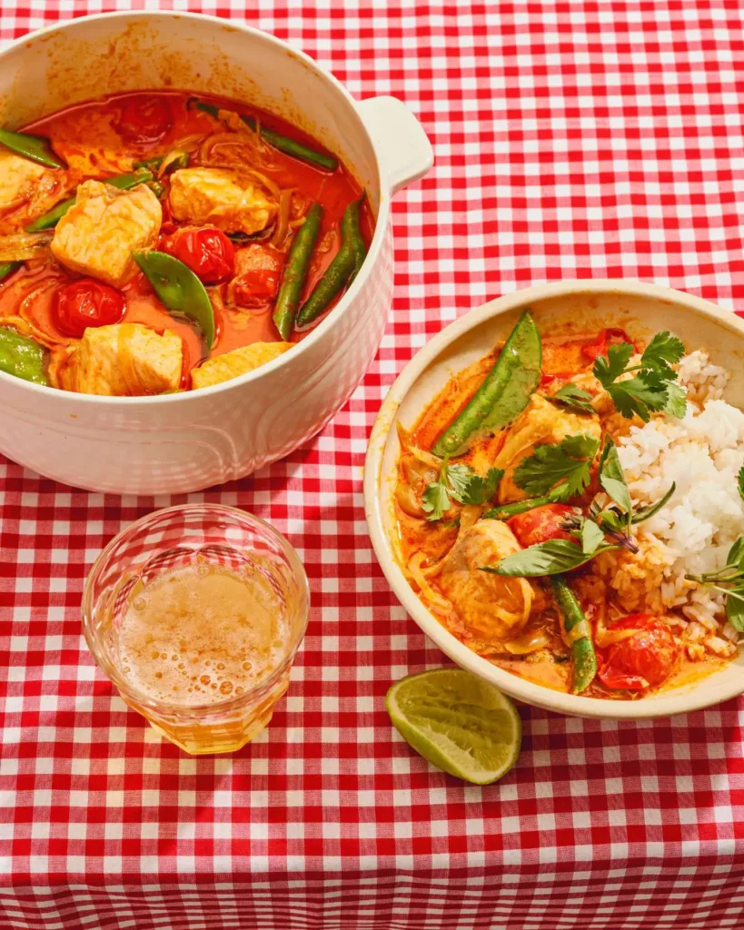 Thai Red Curry with Salmon