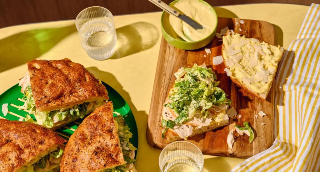 Chicken Caesar Focaccia Sandwiches recipe by Casa de Suna