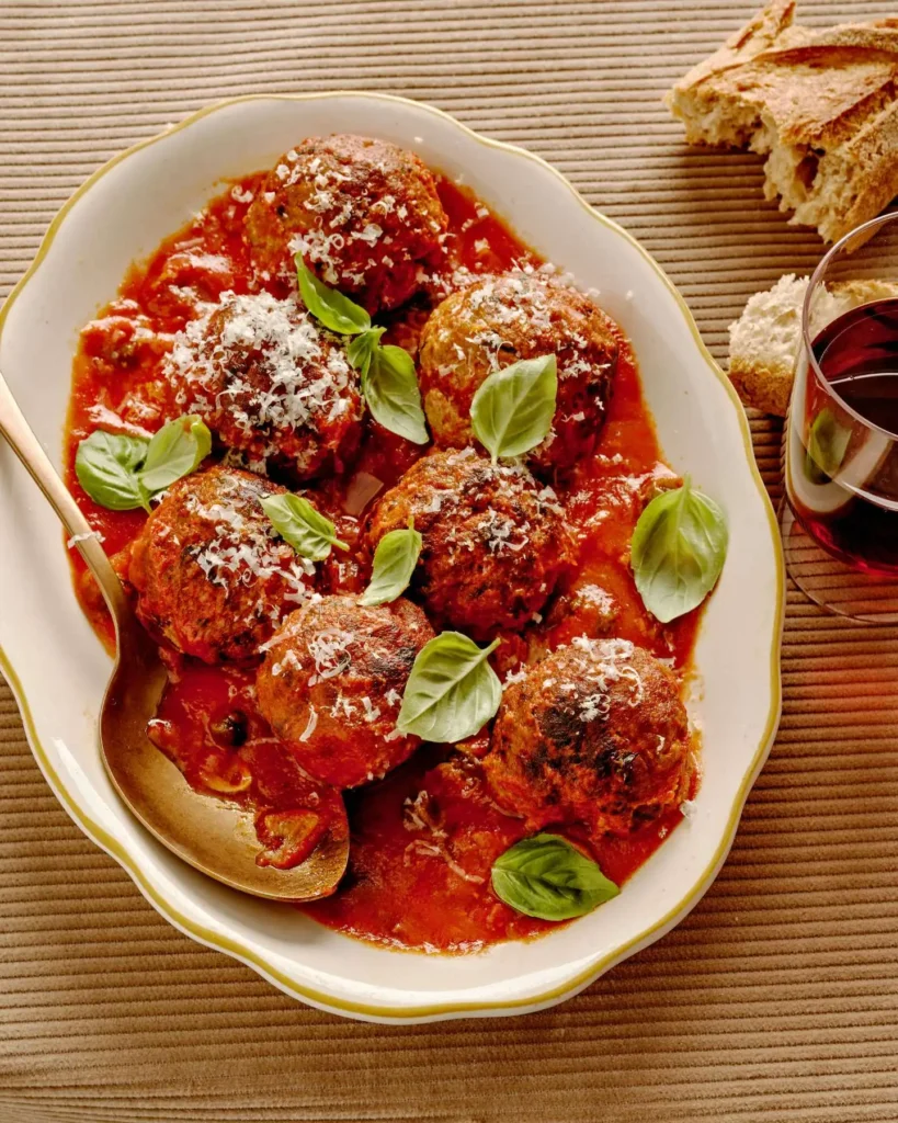 Meatballs with Caper-Studded Tomato Sauce