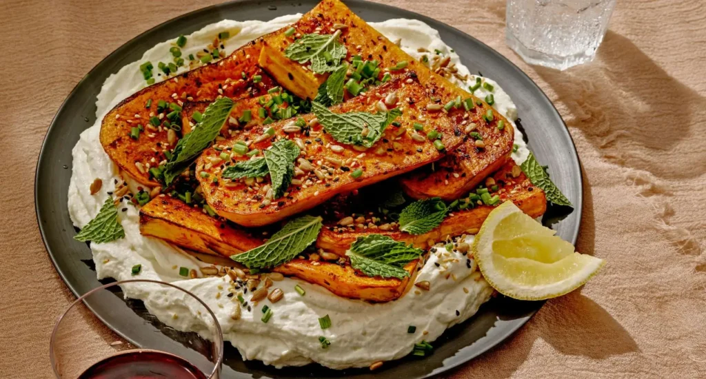 Butternut Squash Steaks with Whipped Ricotta recipe by Casa de Suna