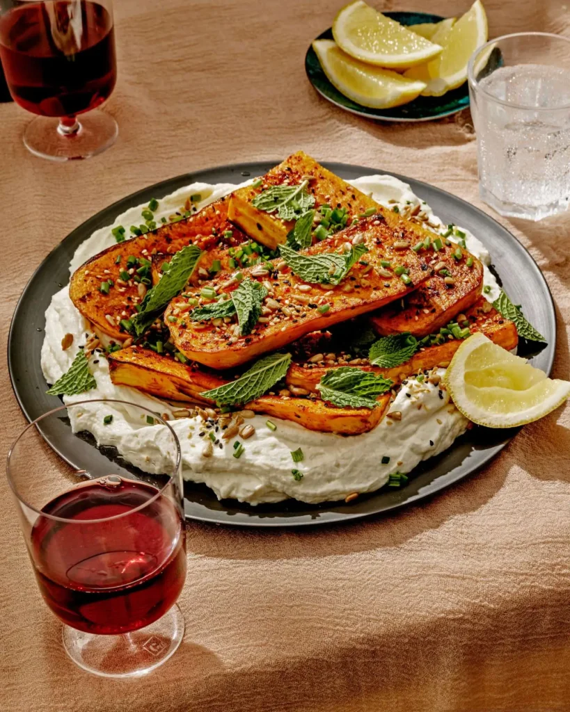 Butternut Squash Steaks with Whipped Ricotta