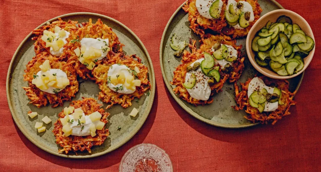 Ultra Crispy Latkes, Two Ways recipe by Casa de Suna