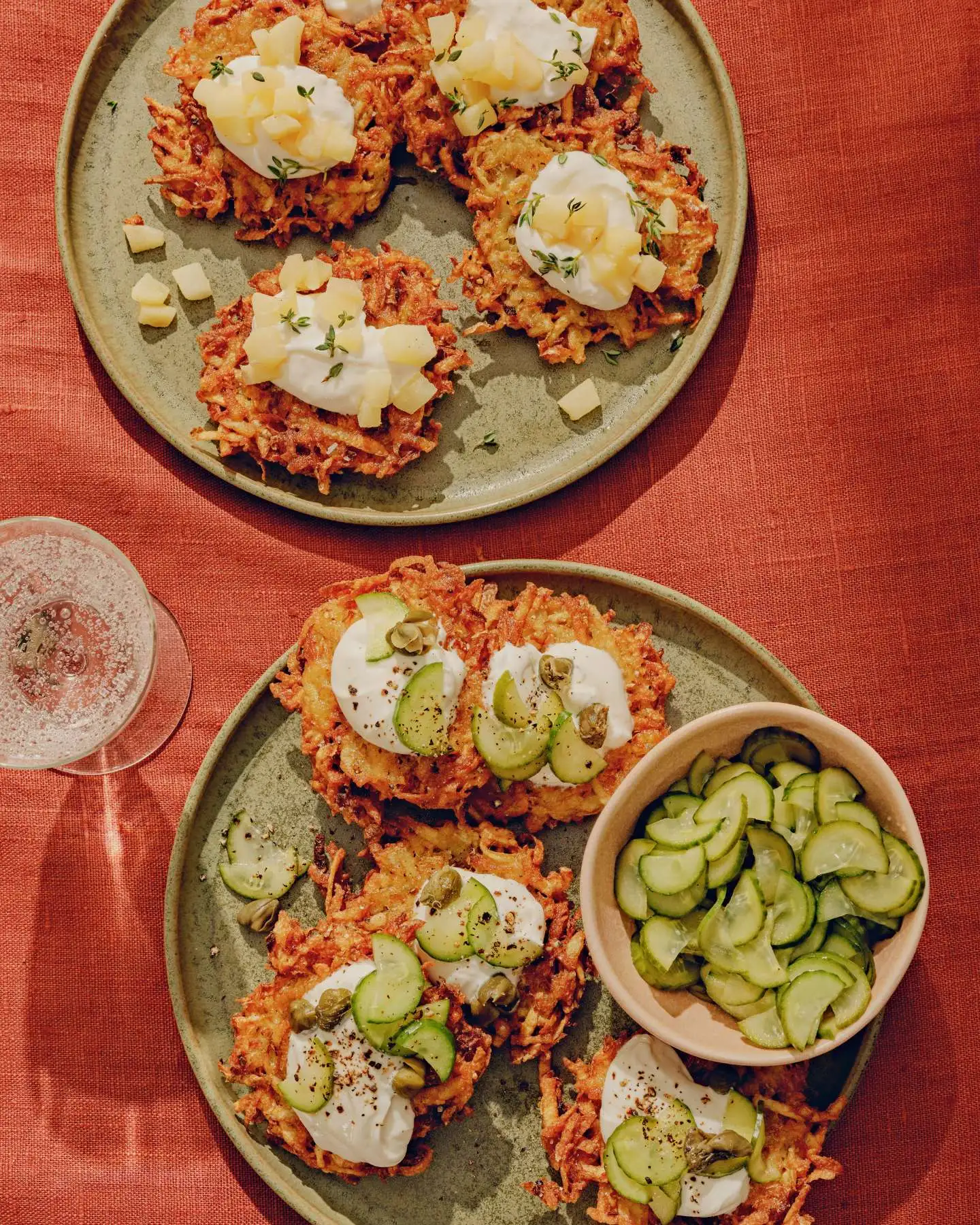 Ultra Crispy Latkes, Two Ways recipe by Casa de Suna