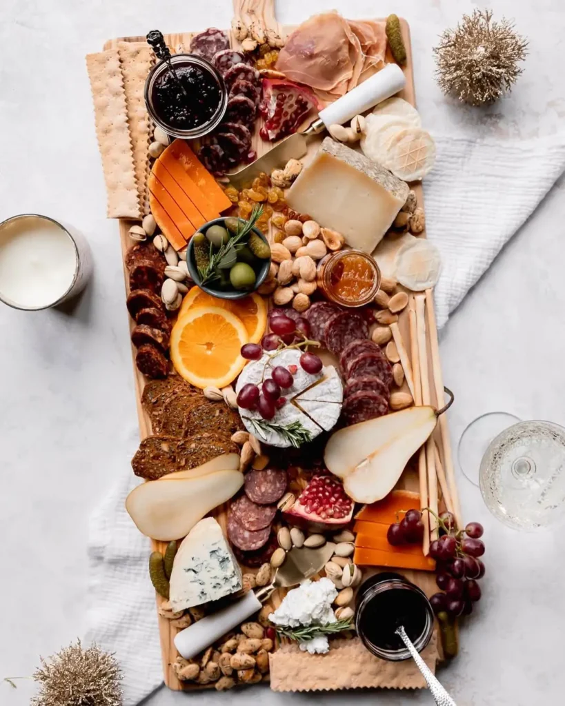 How We Build Our Christmas Cheese Boards